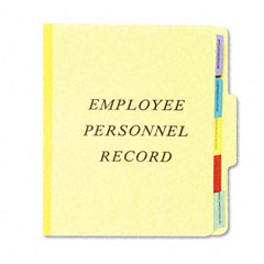 Pendaflex Vertical Personnel Folders, 1/3 Cut Top Tab, Letter, Yellow ESSSER1YEL