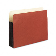Pendaflex Watershed 5 1/4 Inch Expansion File Pockets, Straight Cut, Letter, Redrope ESS35344