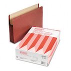 Pendaflex Watershed Seven Inch Expansion File Pocket, Straight Cut, Legal, Red, 5/Box ESS45303