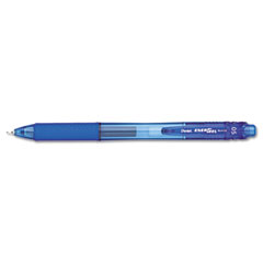 Pentel EnerGel X Roller Ball Retractable Gel Pen, Blue Ink, Fine, Dozen PENBLN105C