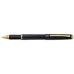 Pentel Excalibur Roller Ball Capped Pen, Black Ink, Fine PENRX15AXA