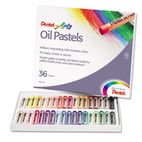 Pentel Oil Pastel Set With Carrying Case,36-Color Set, Assorted, 36/Set PENPHN36