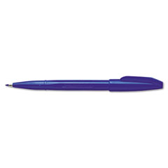 Pentel Sign Pen Porous Point Capped Water-Based Pen, Blue Ink, Fine, Dozen PENS520C