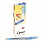 Pilot Better Ballpoint Stick Pen, Blue Ink, Medium, Dozen PIL36711