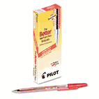 Pilot Better Ballpoint Stick Pen, Red Ink, Medium, Dozen PIL37711