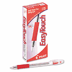 Pilot EasyTouch Ballpoint Stick Pen, Red Ink, Fine, Dozen PIL32003