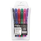 Pilot FriXion Point Erasable Gel Pen, Needle, 0.5mm Extra Fine, Assorted, 6/Pk PIL46524