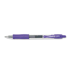 Pilot G2 Gel Roller Ball Pen, Retractable, Purple Ink, 0.5mm Extra Fine, Dozen PIL31006