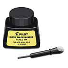 Pilot Jumbo Marker Refill Ink, For Permanent Markers, 1 oz Ink Bottle, Black PIL43500