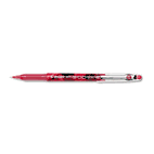Pilot P-500 Gel Roller Ball Stick Pen, Needle Point, Red Ink, 0.5mm Extra Fine, Dozen PIL38602