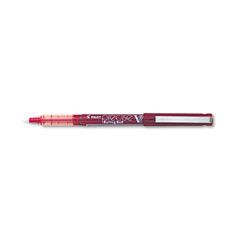 Pilot Precise V7 Roller Ball Stick Pen, Needle Pt, Red Ink, 0.7mm Fine, Dozen PIL35352