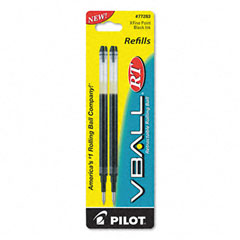 Pilot Refill for V Ball Retractable Rolling Ball Pen, Extra Fine, Black Ink PIL77283