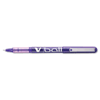 Pilot VBall Roller Ball Stick Liquid Pen, Purple Ink, Extra Fine, Dozen PIL35210