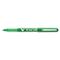 Pilot VBall Roller Ball Stick Pen, Liquid Ink, Green Ink, Extra Fine, Dozen PIL35209