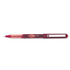 Pilot VBall Roller Ball Stick Pen, Liquid Ink, Red Ink, Fine Point, Dozen PIL35114