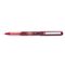 Pilot VBall Roller Ball Stick Pen, Liquid Ink, Red Ink, Fine Point, Dozen PIL35114