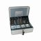 PM Company 3-in-1 Cash-Change-Storage Steel Security Box w/Key Lock, Pebble Beige PMC04967