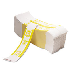 PM Company Color-Coded Kraft Currency Straps, $10 Bill, $1000, Self-Adhesive, 1000/Pack PMC55031