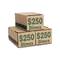 PM Company Corrugated Cardboard Coin Storage w/Denomination Printed On Side, Green PMC61010