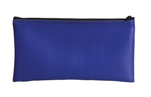 PM Company SecurIT Bank Deposit/Utility Zip per Bag, 11 X 6 Inches, Blue, 24 per Carton (04620)