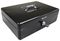 PM Company SecurIT Cash Lock Box, 9-Compartment Removable Tray, 12-1/8 x 8-3/4 x 3-3/4 Inch, Black (04804)