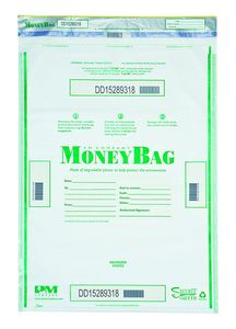 PM Company SecurIT Degradable Triple-Protection Tamper-Evident Deposit Bags, 20 x 28 Inches, 100 Per Carton (PMC 58052)