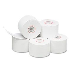 PM Company Single-Ply Thermal Cash Register/POS Rolls, 1-3/4" x 150 ft., White, 10/Pk PMC18996