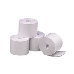 PM Company Single-Ply Thermal Cash Register/POS Rolls, 2-1/4" x 165 ft., White, 6/Pk PMC05212