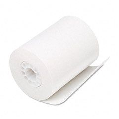 PM Company Single-Ply Thermal Cash Register/POS Rolls, 2-1/4" x 80 ft., White, 50/Ctn PMC05208