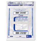 PM Company Triple Protection Tamper-Evident Deposit Bags, 20 x 20, Clear, 50/Pack PMC58053