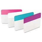Post-it Durable File Tabs, 2 x 1 1/2, Aqua, Pink, Violet, White, 24/Pack MMM686PWAV