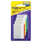 Post-it Durable File Tabs, 2 x 1 1/2, Striped, Assorted Standard Colors, 24/Pack MMM686F1