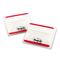 Post-it Durable File Tabs, 2 x 1 1/2, Striped, Red, 50/Pack MMM686F50RD