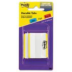 Post-it Durable File Tabs, 2 x 1 1/2, Striped, Yellow, 50/Pack MMM686F50YW