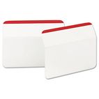 Post-it Durable Hanging File Tabs, 2 x 1 1/2, Striped, Red, 50/Pack MMM686A50RD
