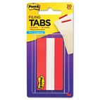 Post-it Durable Tabs, Red, 3 x 1 1/2, 20/PK MMM68620R3IN