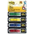 Post-it Flags Arrow 1/2" Flags, Blue/Green /Red/Yellow, 24/Color, 96-Flags/Pack MMM684ARR3