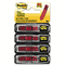 Post-it Flags Arrow Message 1/2" Flags in Dispenser, "Sign Here", Red, 80/Pack MMM684RDSH