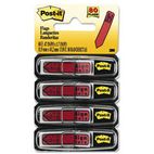 Post-it Flags Arrow Message 1/2" Flags in Dispenser, "Sign Here", Red, 80/Pack MMM684RDSH