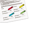 Post-it Flags Arrow Message 1/2" Flags, "Sign Here", 4 Colors w/Dispensers, 120/Pack MMM684SH