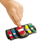 Post-it Flags Flags Desk Grip Dispenser, Asst., 190 Flags/Dispenser MMM680DGD2B
