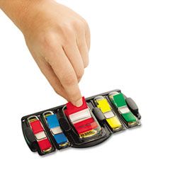 Post-it Flags Flags Desk Grip Dispenser, Asst., 190 Flags/Dispenser MMM680DGD2B