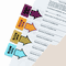 Post-it Flags Flags in Dispenser, 200 "Sign Here", 48 Arrow Flags, Four Colors, 248/Pack MMM680SH4VA