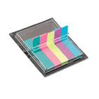 Post-it Flags Flags in Dispenser, Five Bright Colors, 75/Color, 375 Flags/Pack MMM688AST2