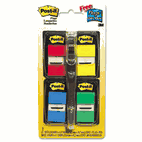 Post-it Flags Flags Value Pack, Assorted Colors, 200 1" Flags, Gel pen w/50 flags MMM680RYBGVA