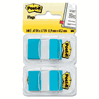 Post-it Flags Standard Tape Flags in Dispenser, Bright Blue, 100 Flags/Dispenser MMM680BB2