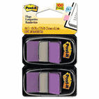 Post-it Flags Standard Tape Flags in Dispenser, Purple, 100 Flags/Dispenser MMM680PU2