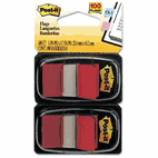 Post-it Flags Standard Tape Flags in Dispenser, Red, 100 Flags/Dispenser MMM680RD2