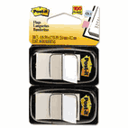 Post-it Flags Standard Tape Flags in Dispenser, White, 100 Flags/Dispenser MMM680WE2
