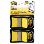 Post-it Flags Standard Tape Flags in Dispenser, Yellow, 100 Flags/Dispenser MMM680YW2